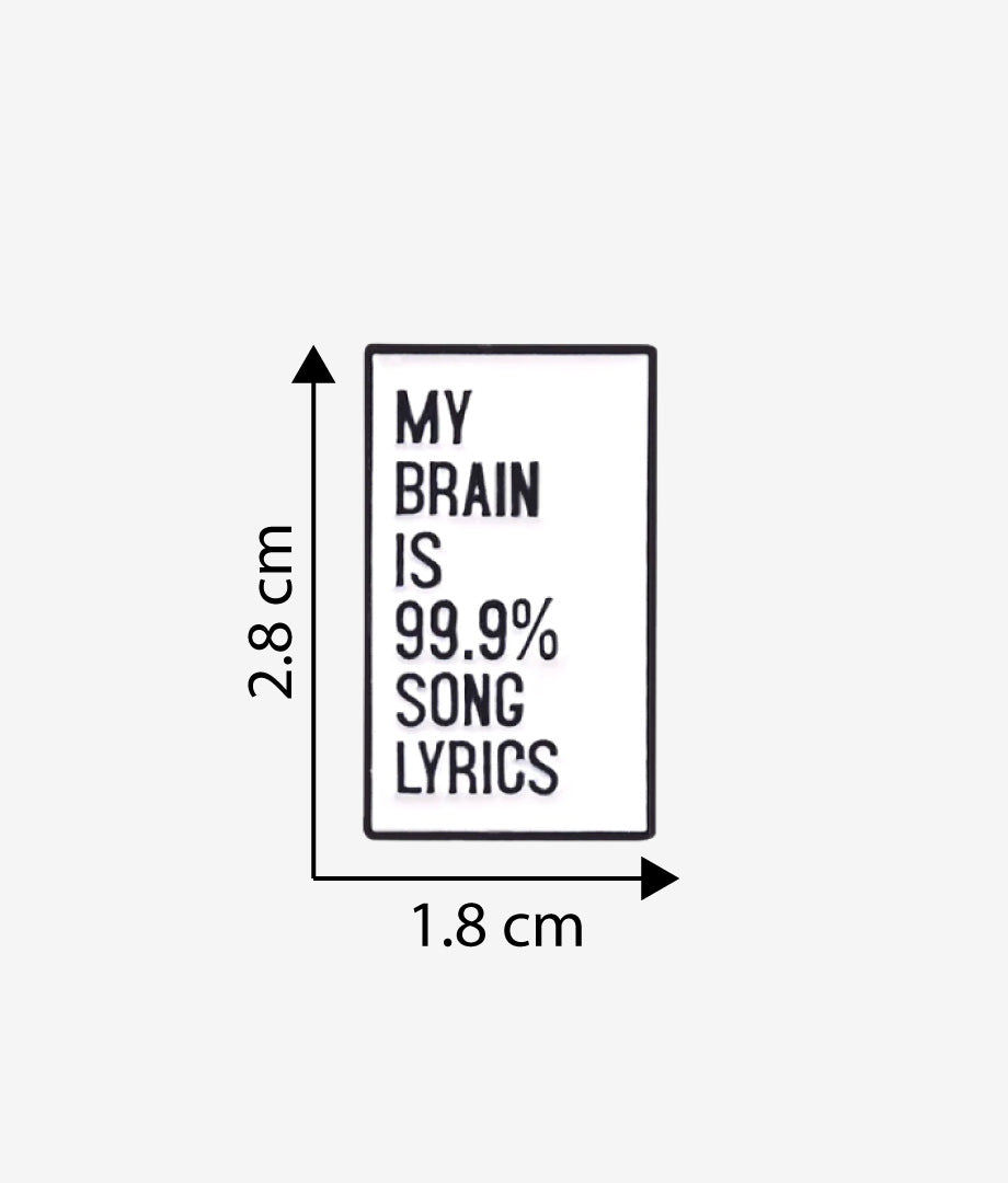 Pin Metalic 99% Song Lyrics
