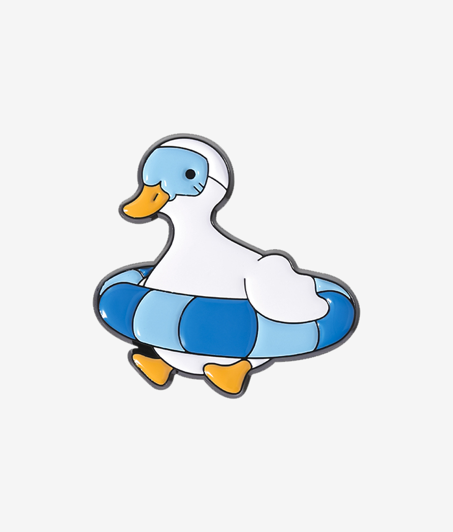Pin Metalic Aqua Goose