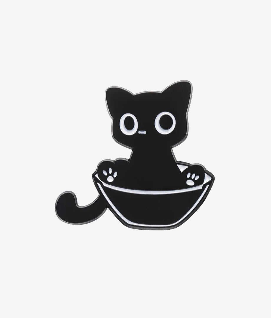 Pin Metalic Funny Cat
