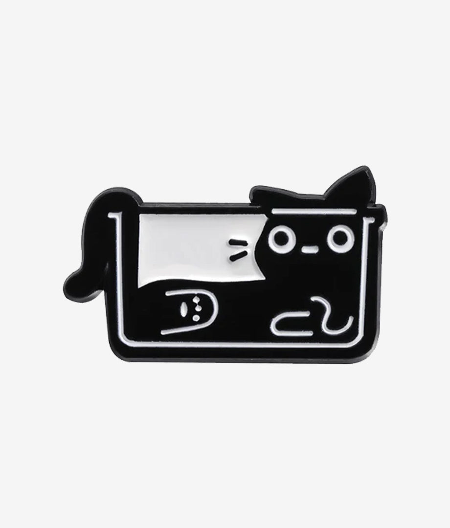 Pin Metalic Funny Cat