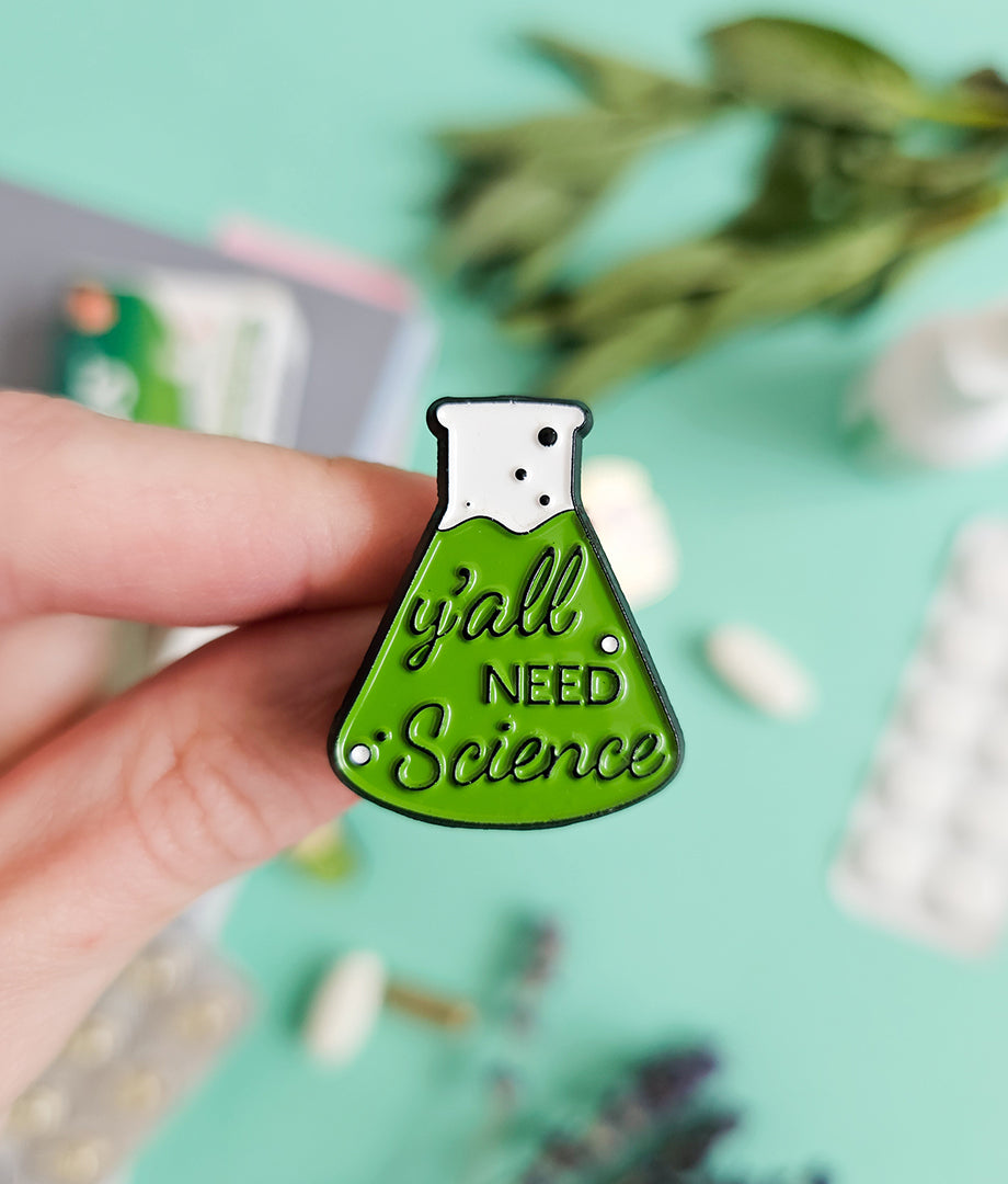 Pin Metalic Science