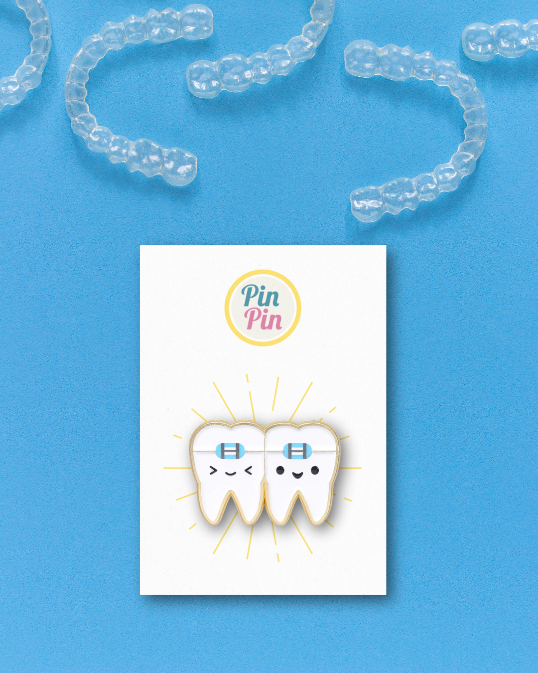 Pin Metalic Braced together