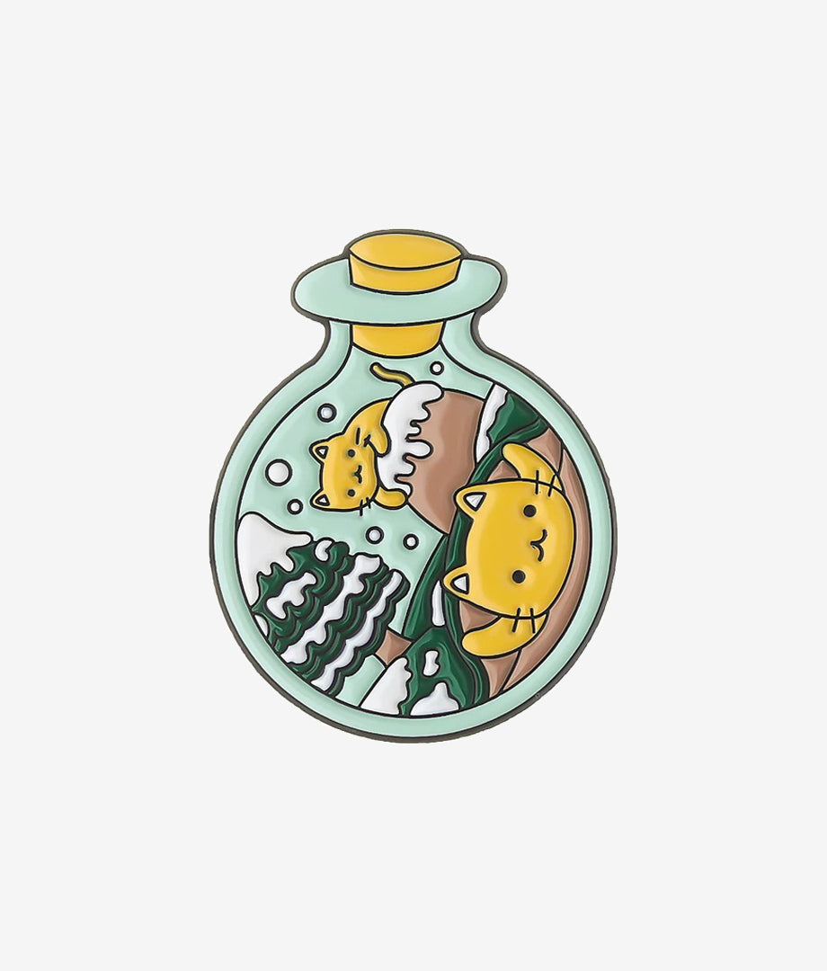 Pin Metalic Wishing Bottle