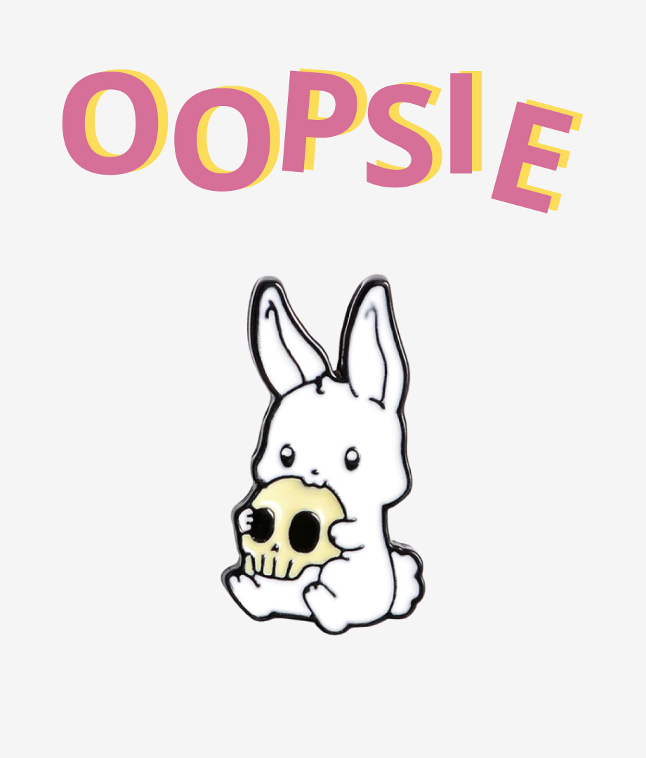Oopsie Pin Punk Bunny