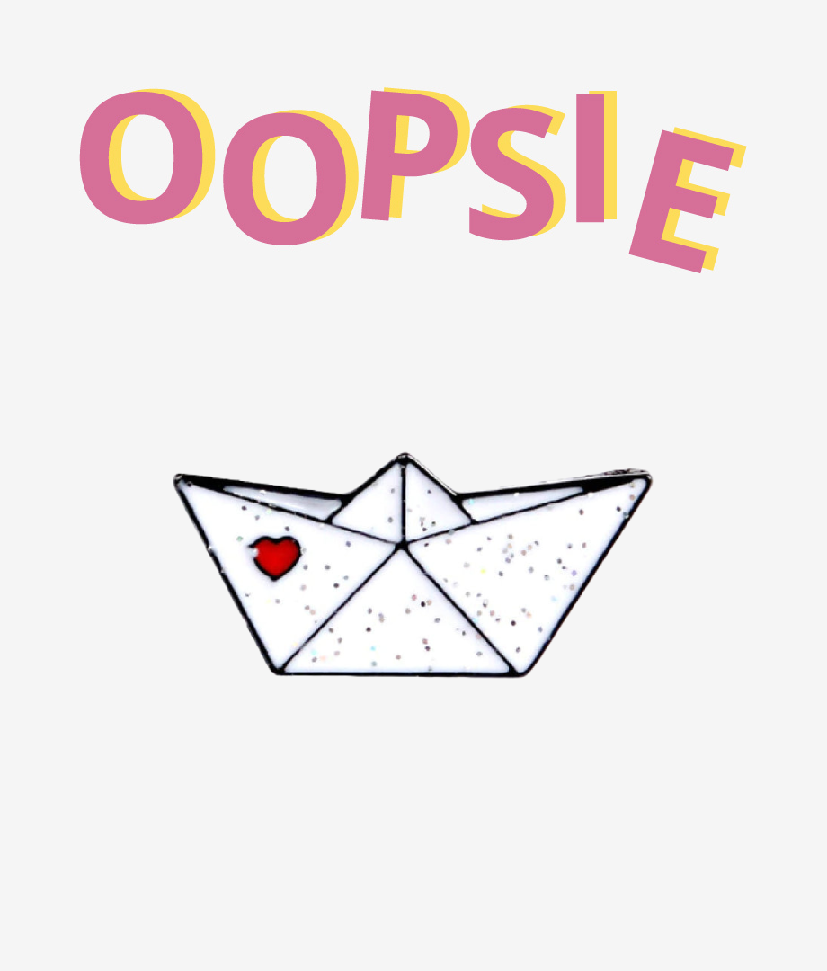 Oopsie Pin Origami Boat