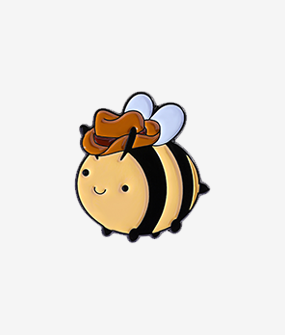 Pin Metalic Yeehaw Bee
