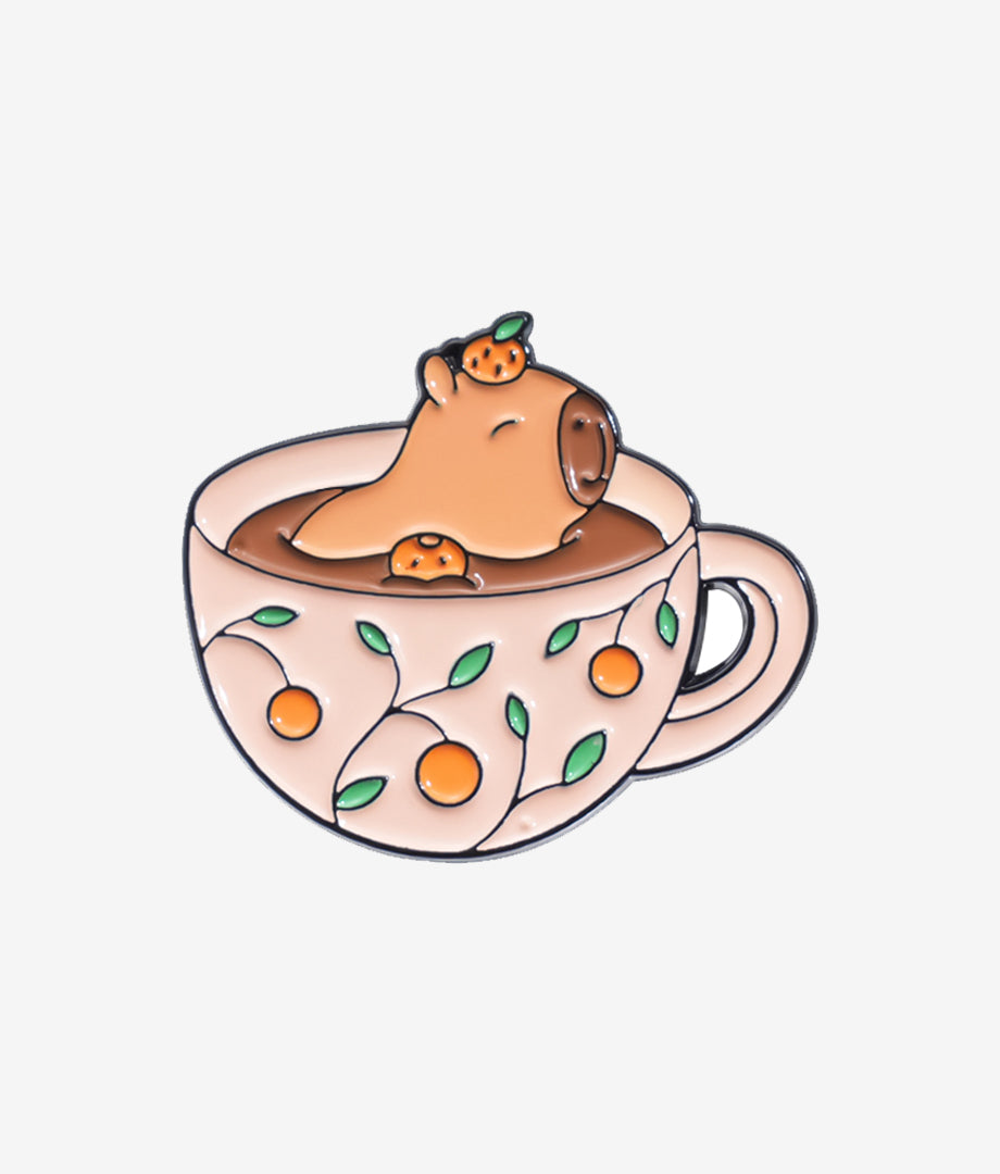 Pin Metalic Tea Capy