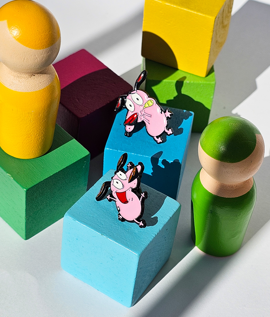 Pin Metalic Cowardly Dog