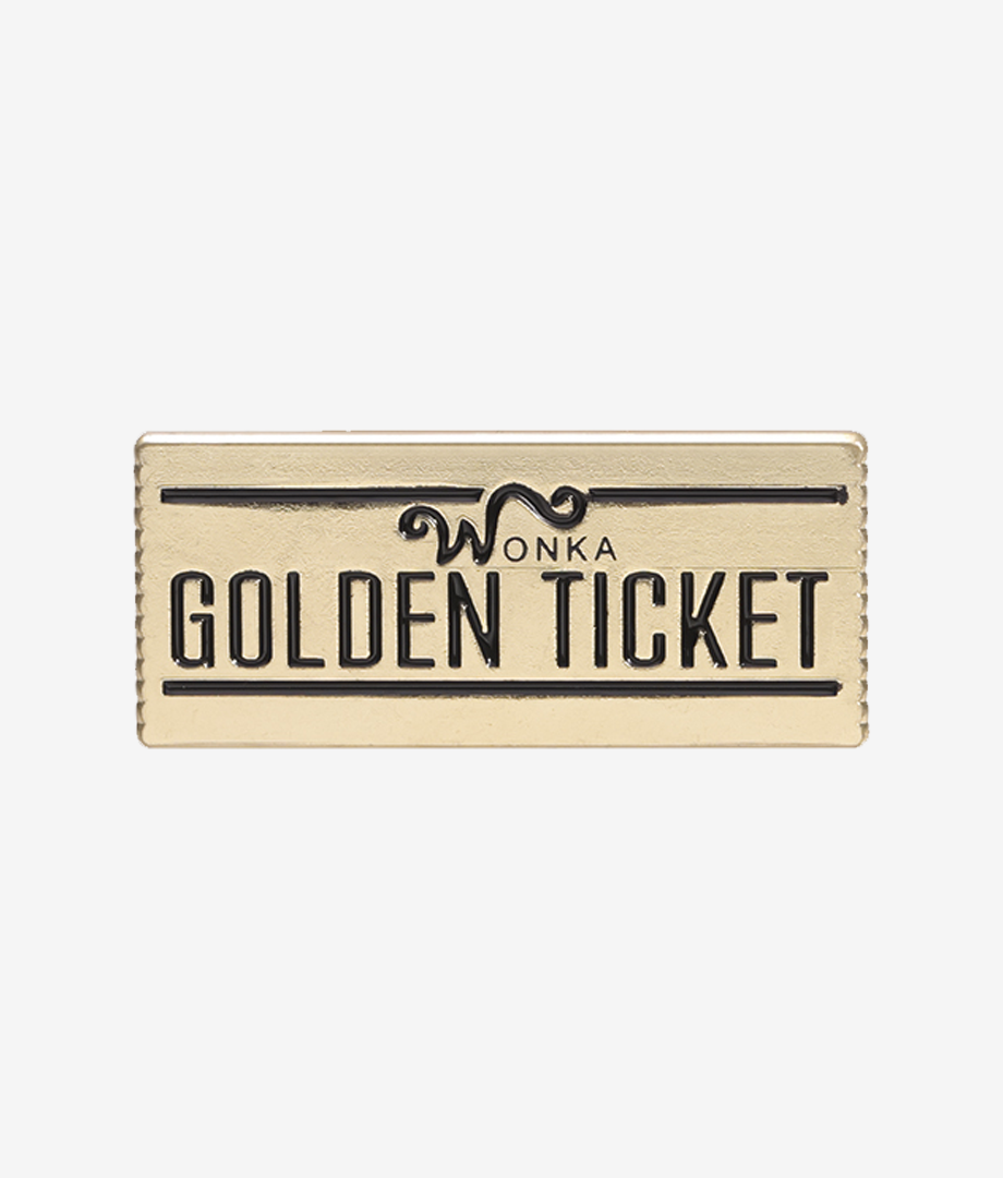 Pin Metalic Golden Ticket