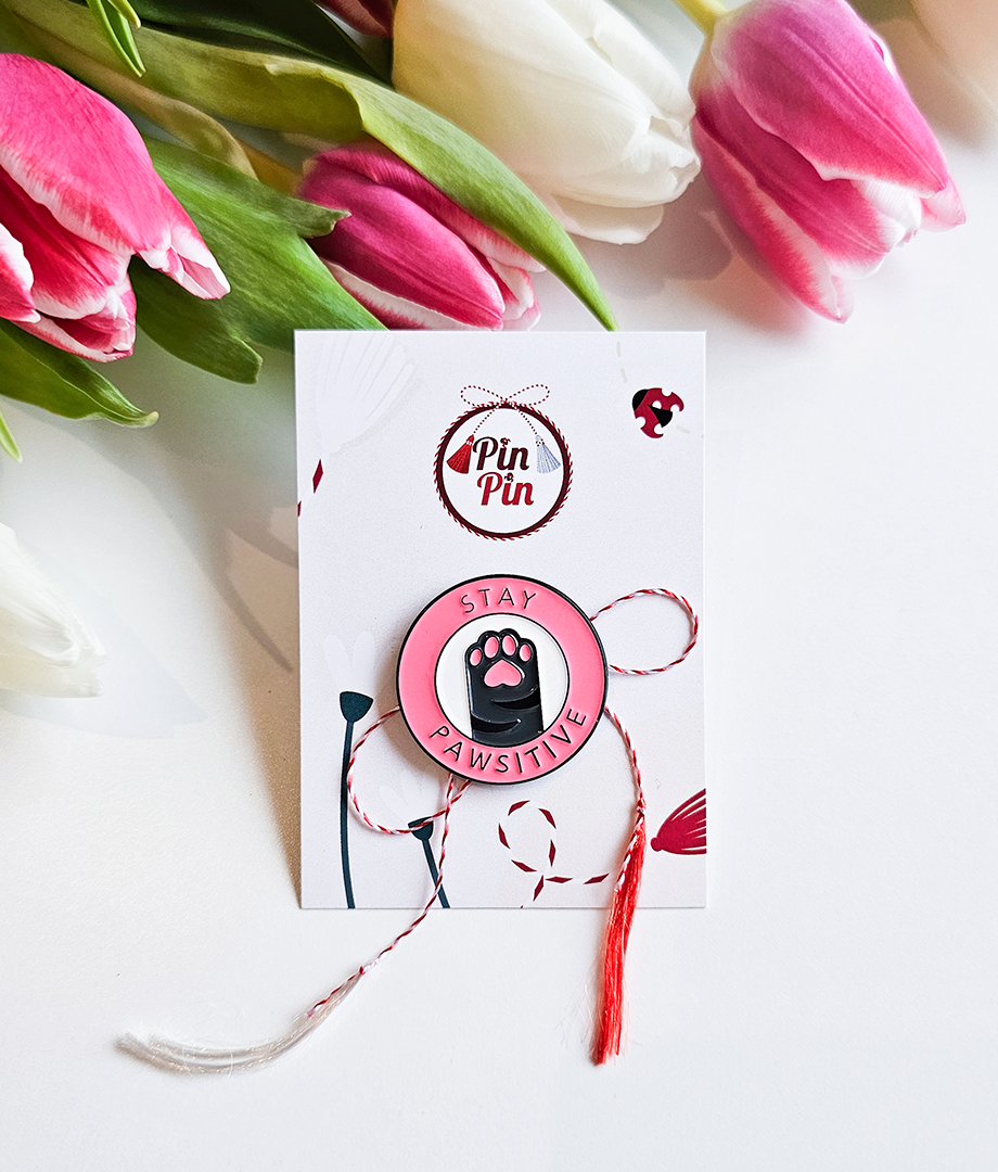 Pin Metalic Stay Pawsitive