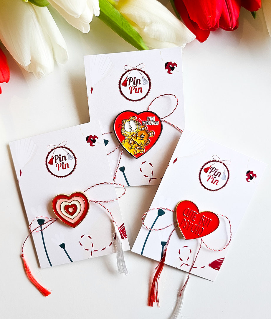 Pin Metalic Cute But Psycho