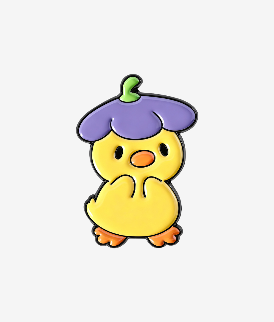 Pin Metalic Bloom Duck