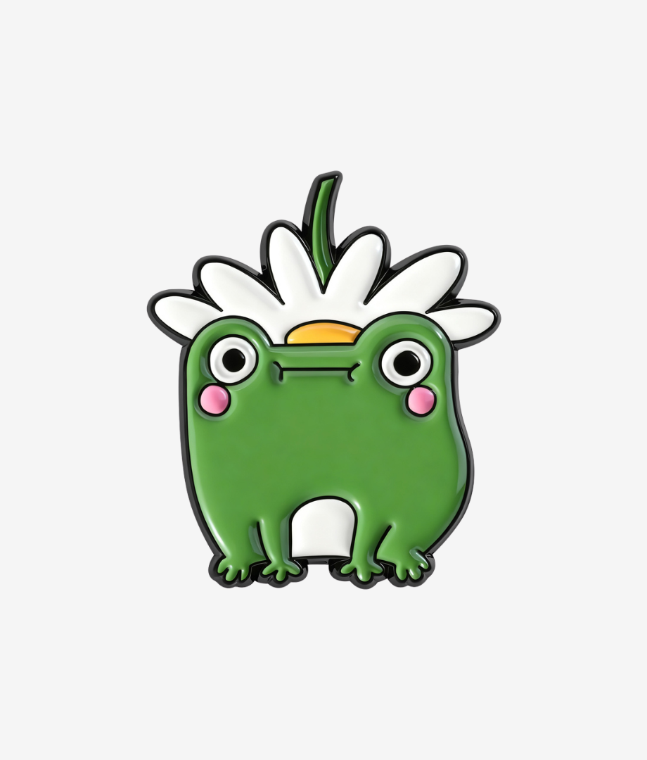 Pin Metalic Bloom Frog
