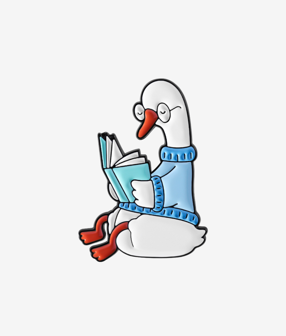 Pin Metalic Cozy Reader