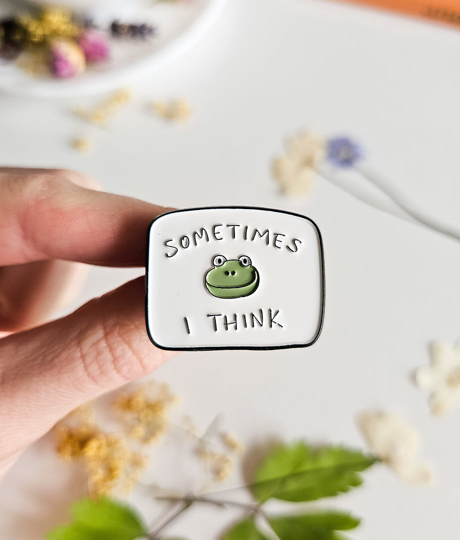 Pin Metalic Thinker