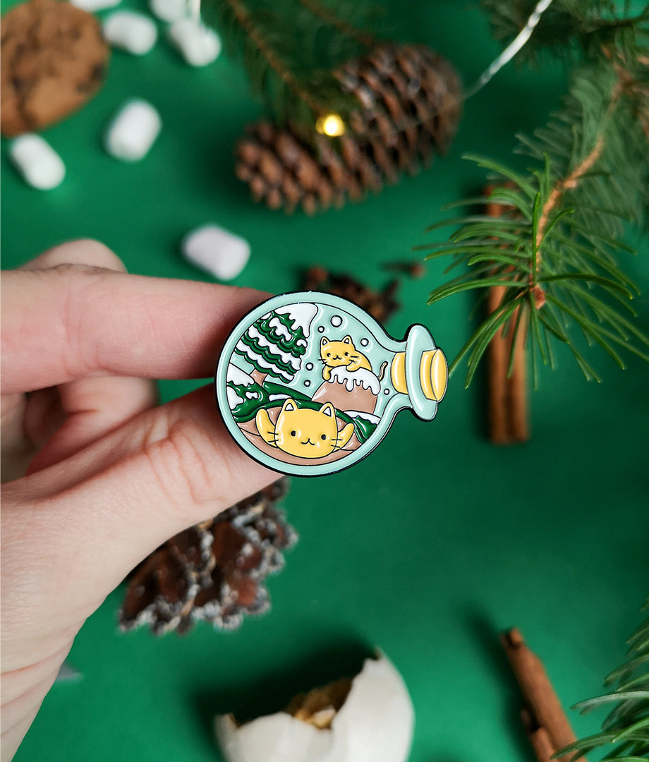 Pin Metalic Wishing Bottle