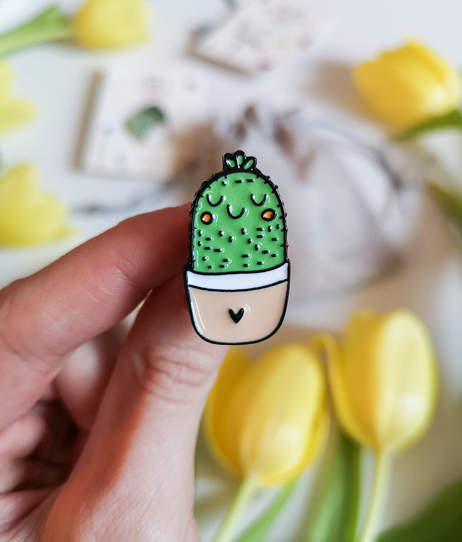 Pin Metalic Zen Cactus