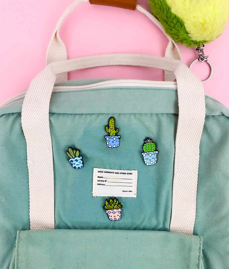 Pin Metalic Angry Cactus