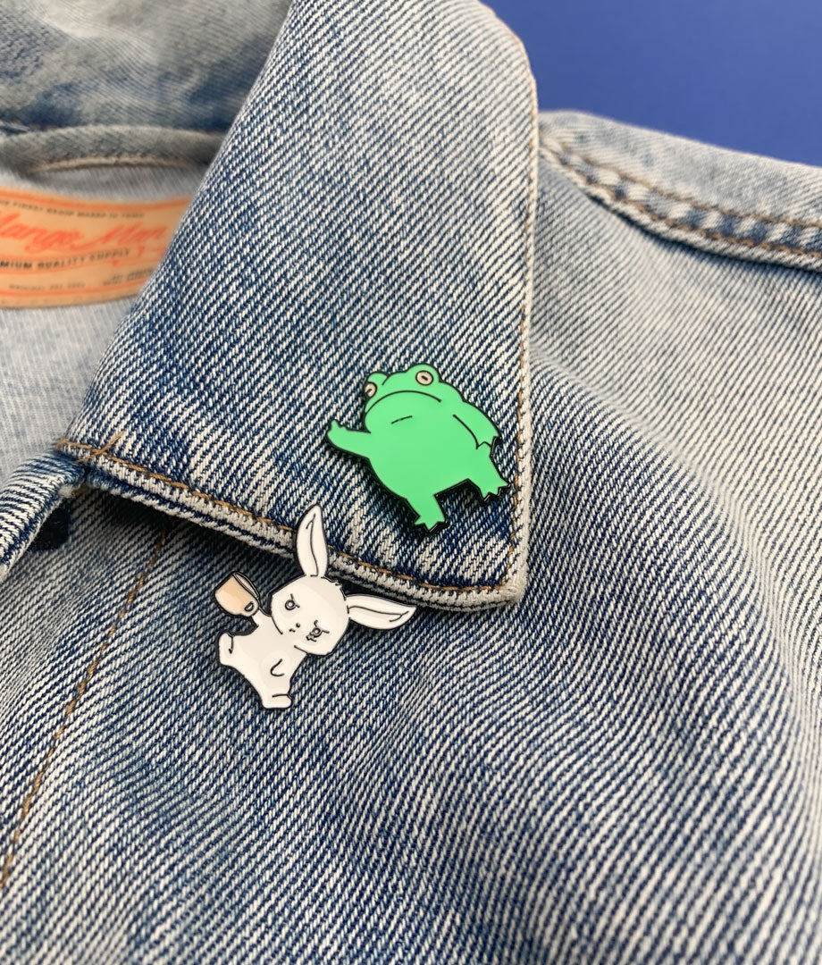 Pin Metalic Funny Frog