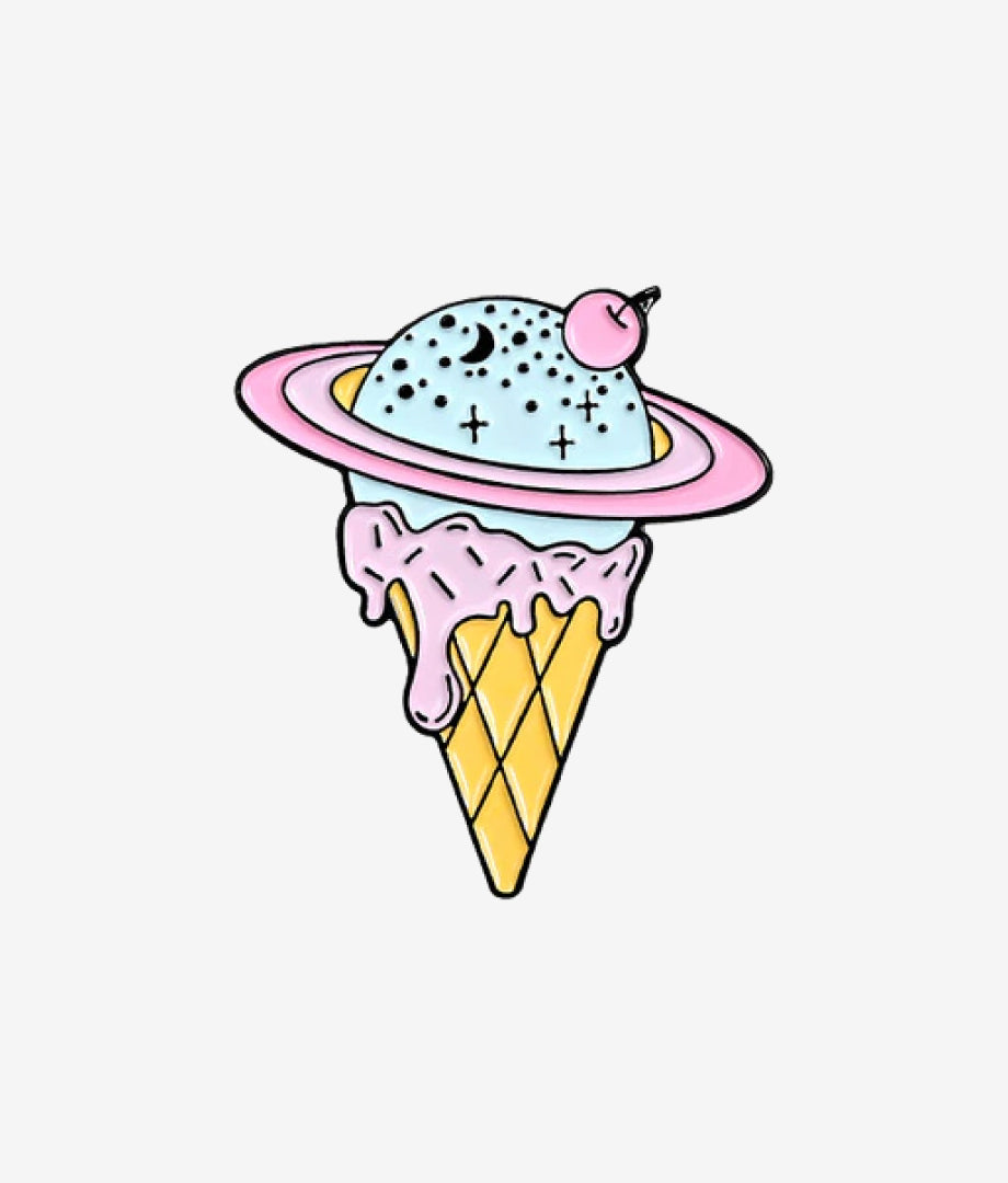 Pin Metalic Space Cream