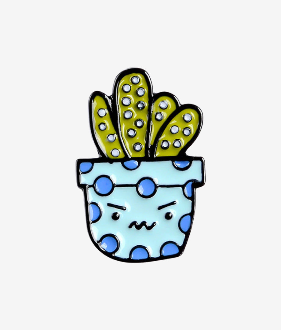 Pin Metalic Angry Cactus