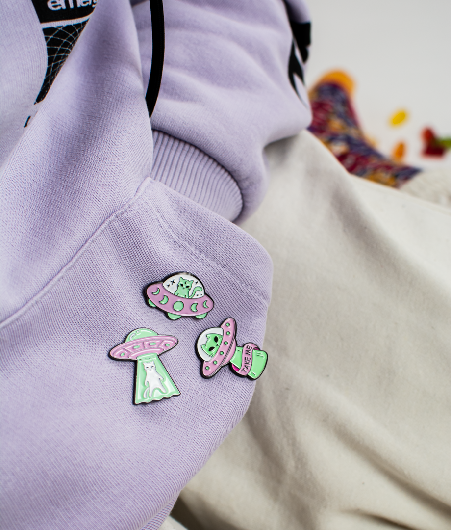 Pin Metalic My Alien Cat