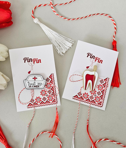 Pin Metalic Nurse
