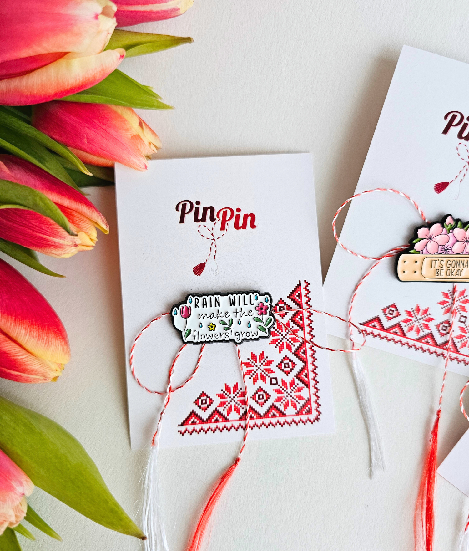 Pin Metalic Let it rain