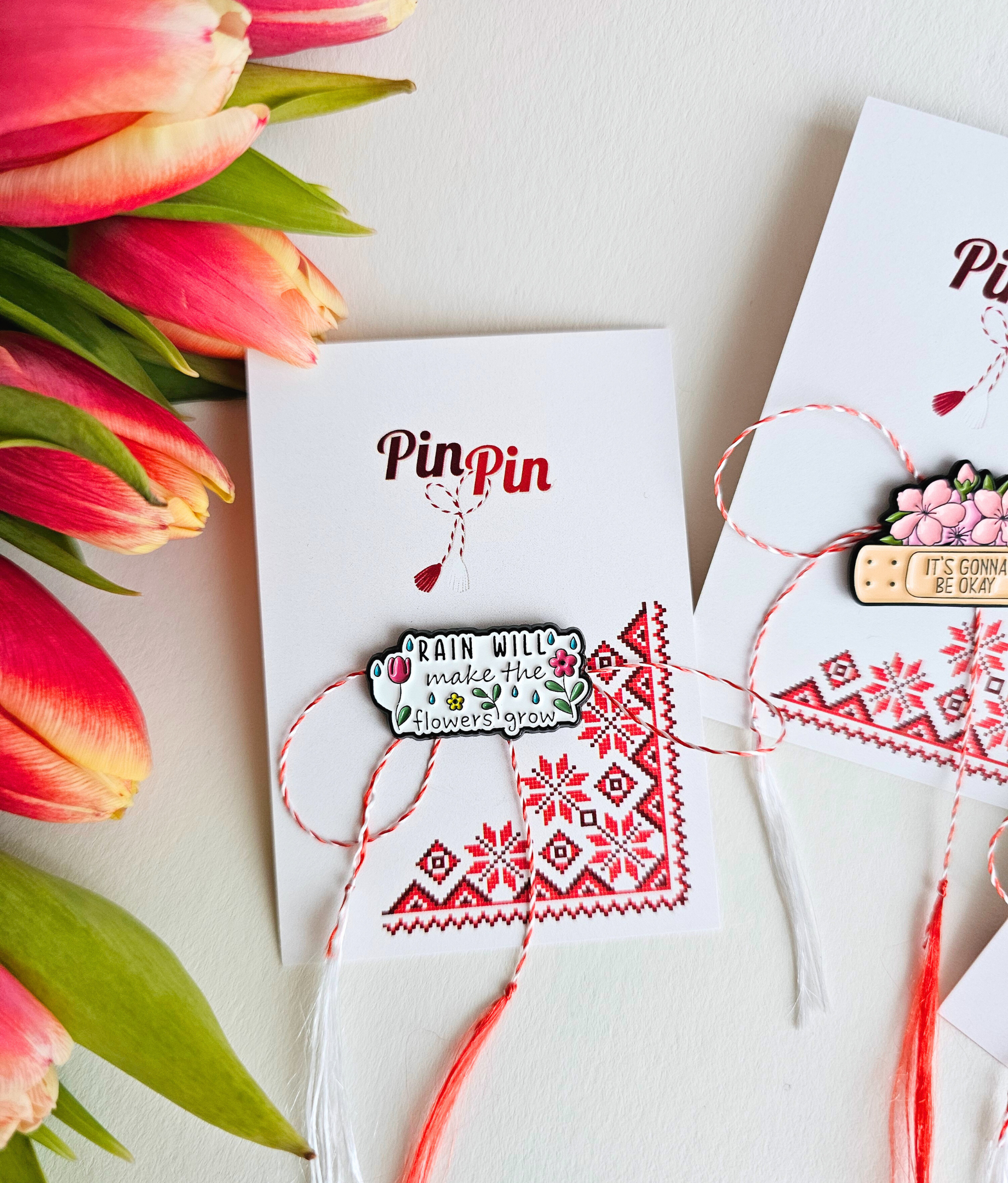 Pin Metalic Let it rain