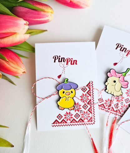 Pin Metalic Bloom Duck