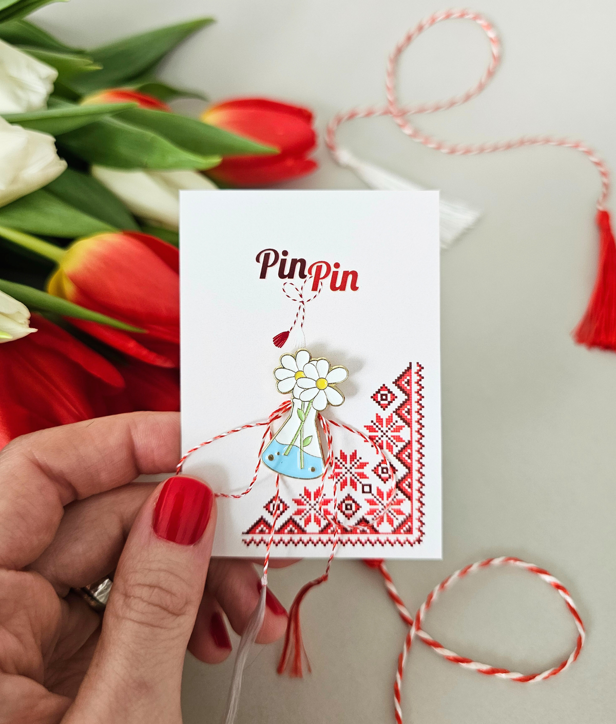 Pin Metalic Daisy
