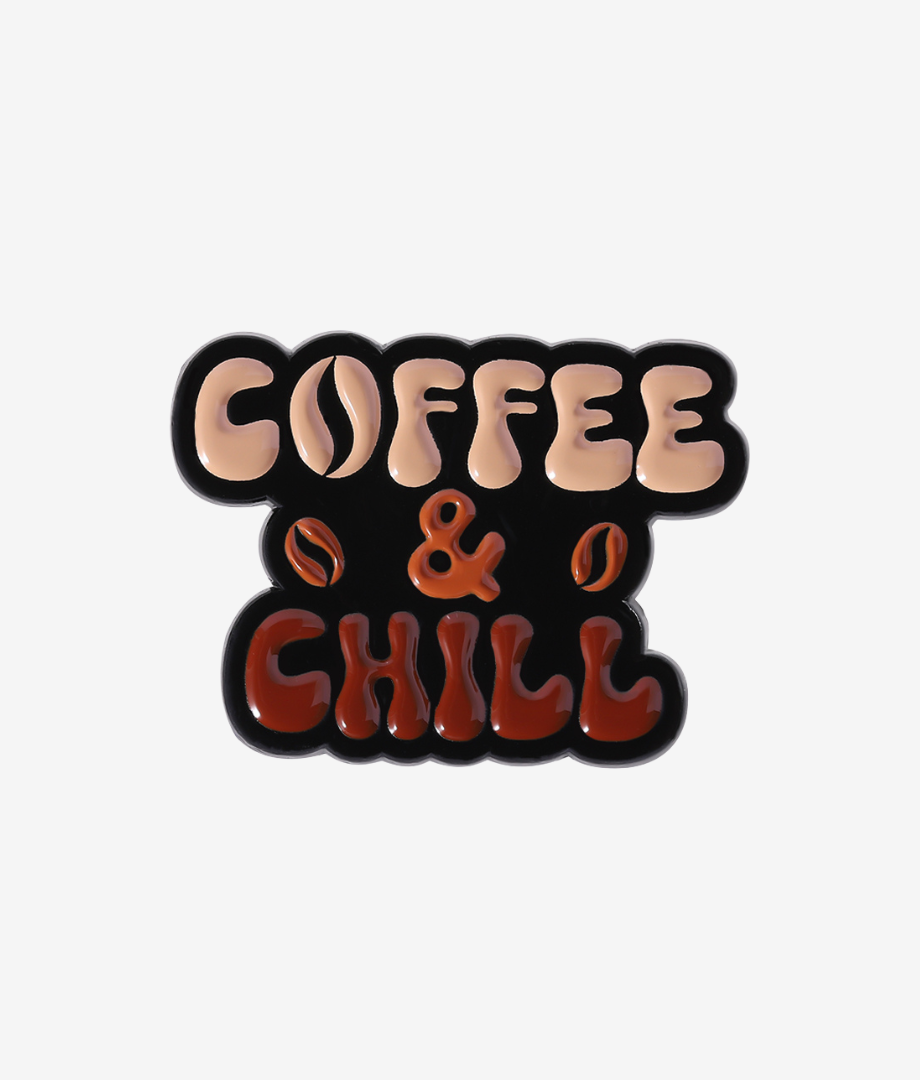 Pin Metalic Coffee &amp; Chill