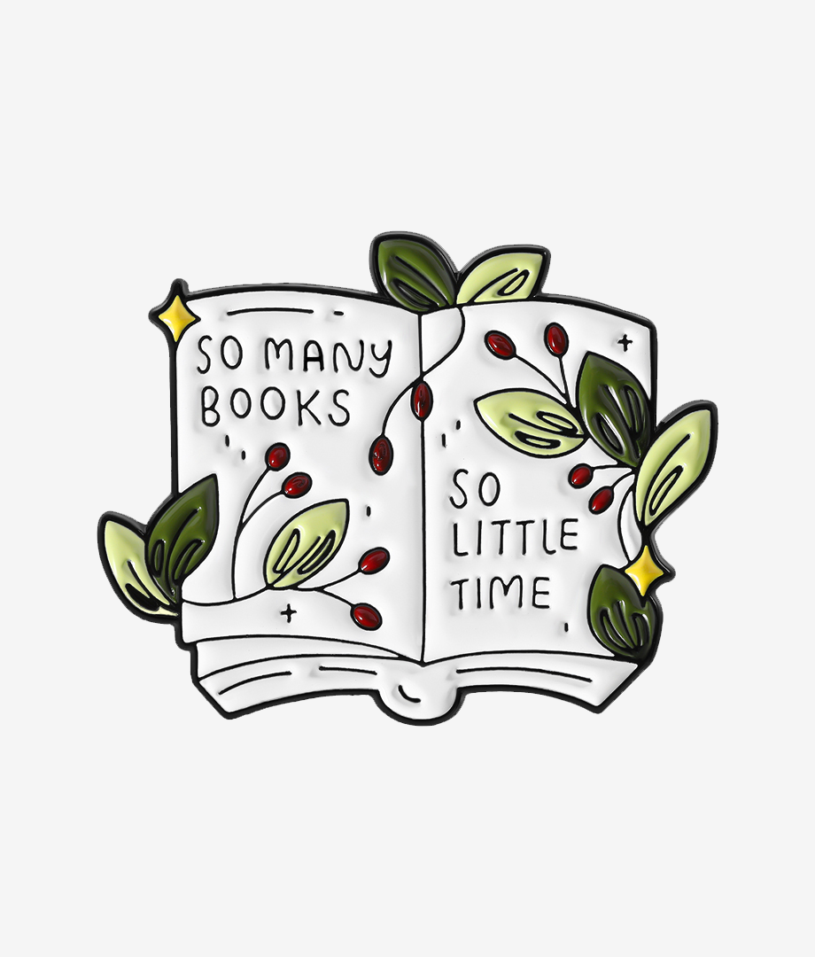 Pin Metalic Book lover