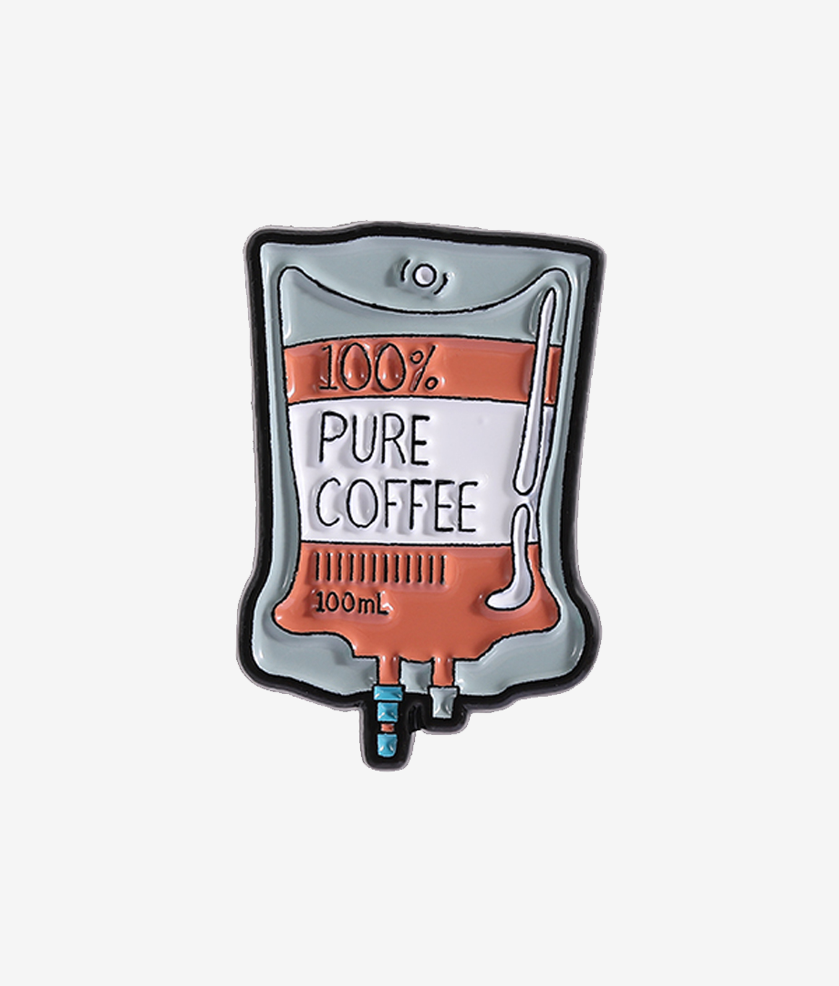 Pin Metalic Caffeine Boost