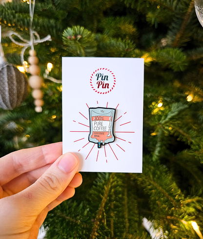 Pin Metalic Caffeine Boost