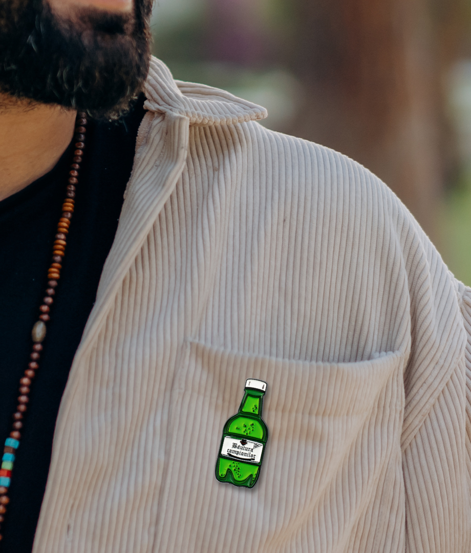 Pin Metalic Beer Bomb