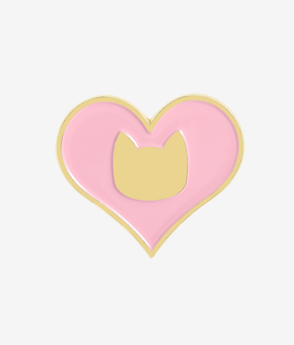 Pin Metalic Kitty Love