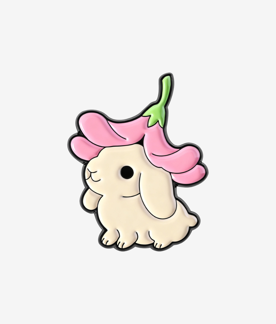 Pin Metalic Bloom Bunny