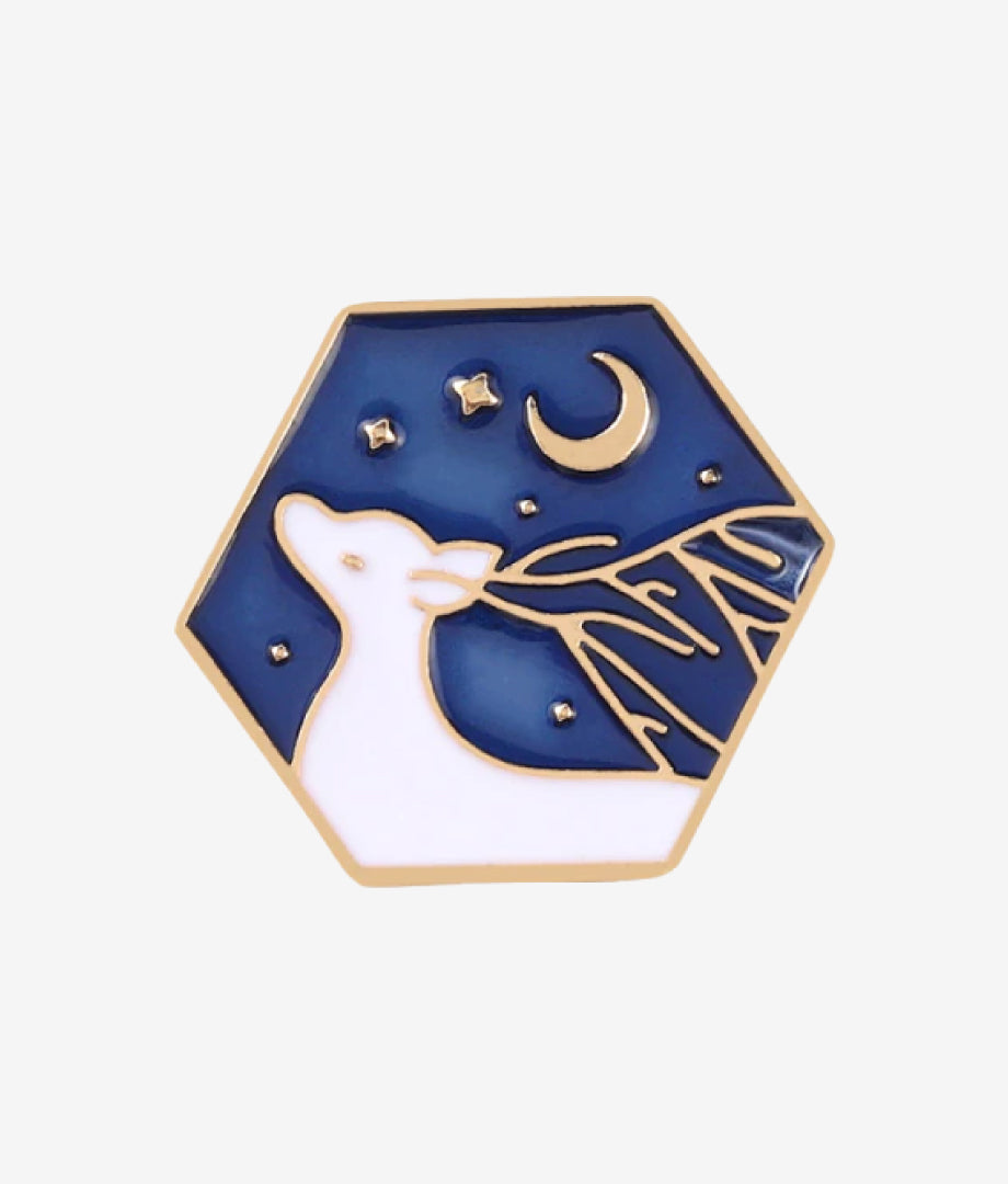 Pin Metalic Starry Deer