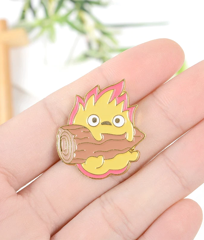 Pin Metalic Cute Fire