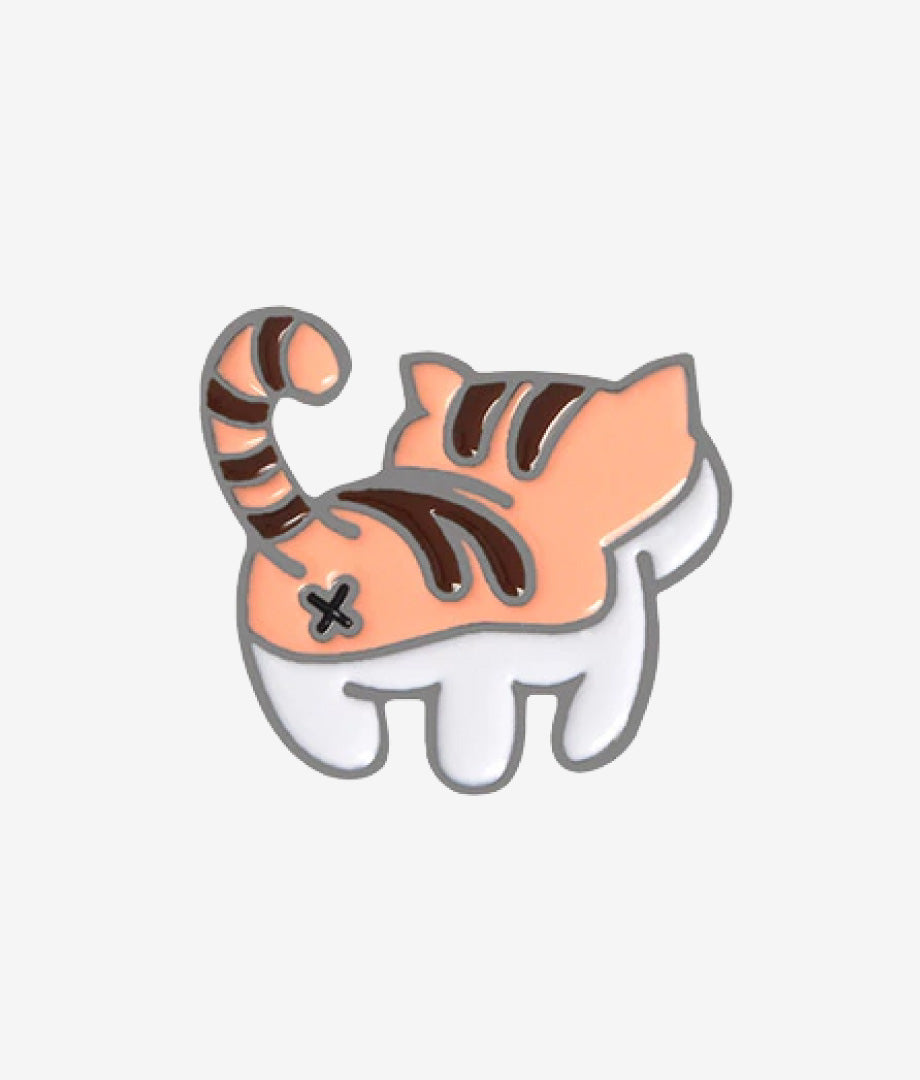 Pin Metalic Orange Cat-astrophe