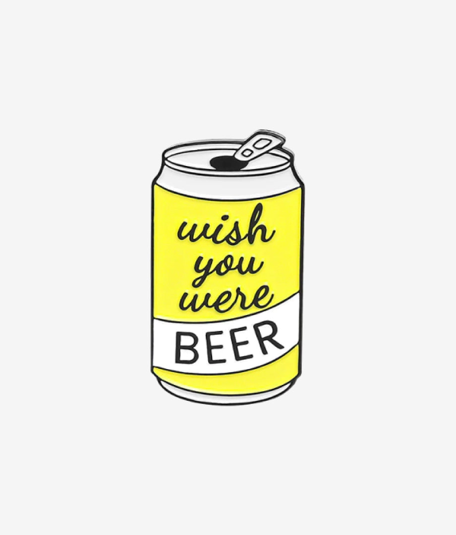 Pin Metalic Wish You Were Beer