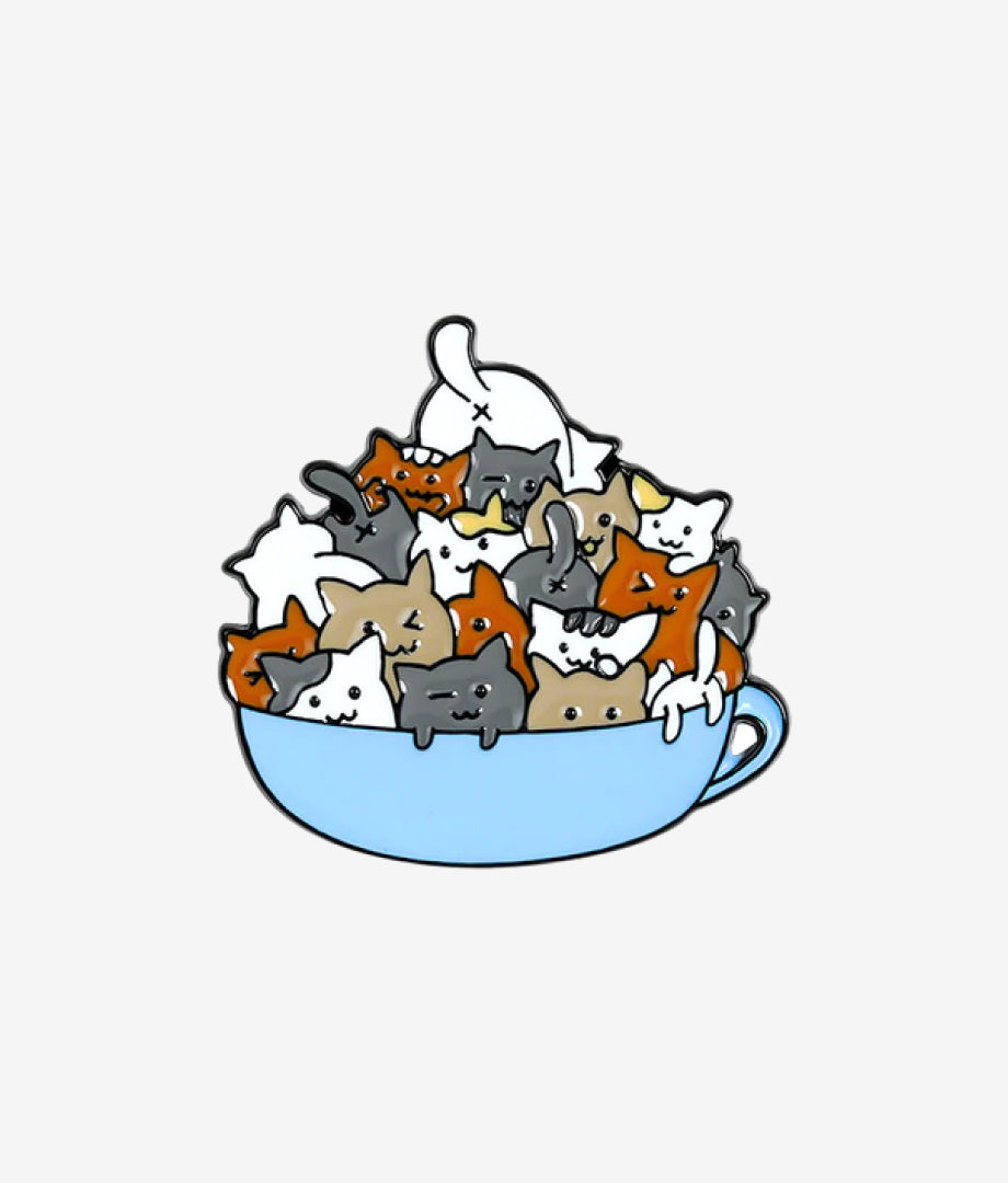 Pin Metalic Cup of Cats