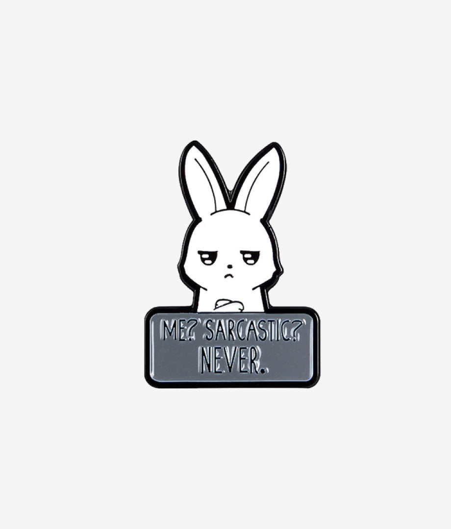 Pin Metalic Sarcastic Bunny