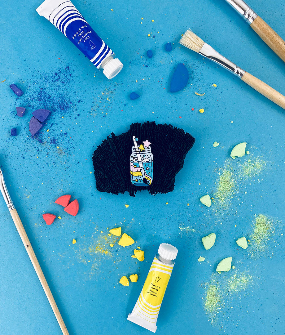 Pin Metalic Watercolor