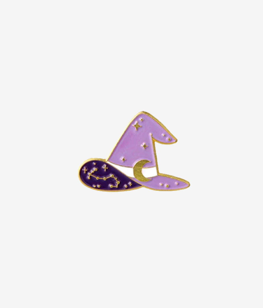 Pin Metalic Witch Hat